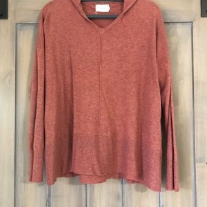 Dreamers hooded sweater in adobe color size S/M